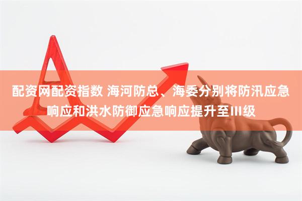 配资网配资指数 海河防总、海委分别将防汛应急响应和洪水防御应急响应提升至Ⅲ级
